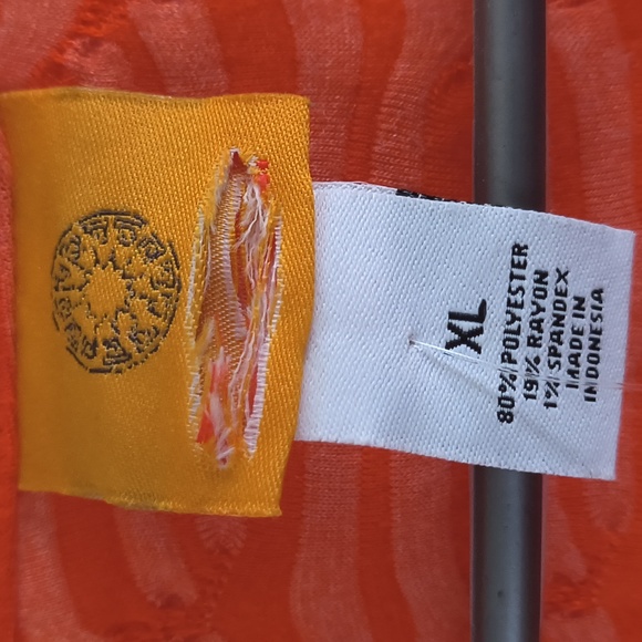 Orange Patterned Women's Top - Picture 5 of 6